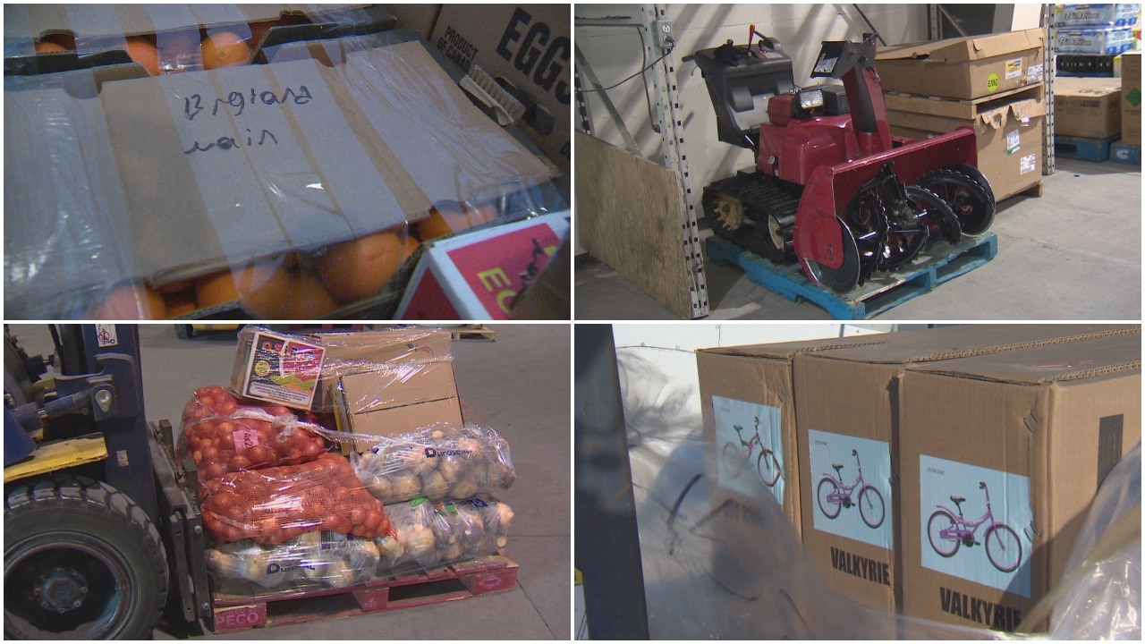 Air Borealis moves everything from food, to big-ticket items from online shopping, like snowblowers and bikes. (Bruce Tilley/CBC)