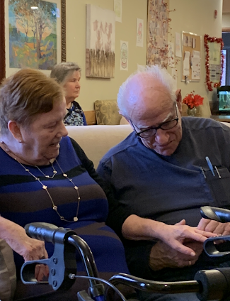 Jack checks on Dianne's wedding ring at Lily Court. (Submitted by Susan O'Dell-Ring)