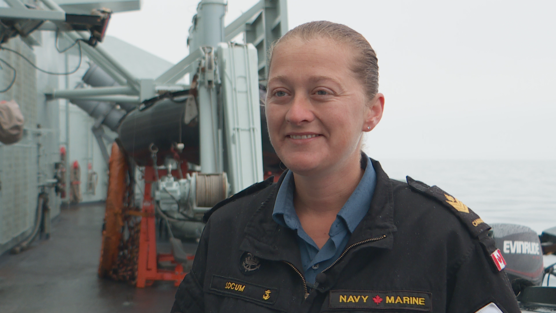 After 18 years at sea, Janna Slocum says she has found the balance between her work and her family. (Peter Cowan/CBC)
