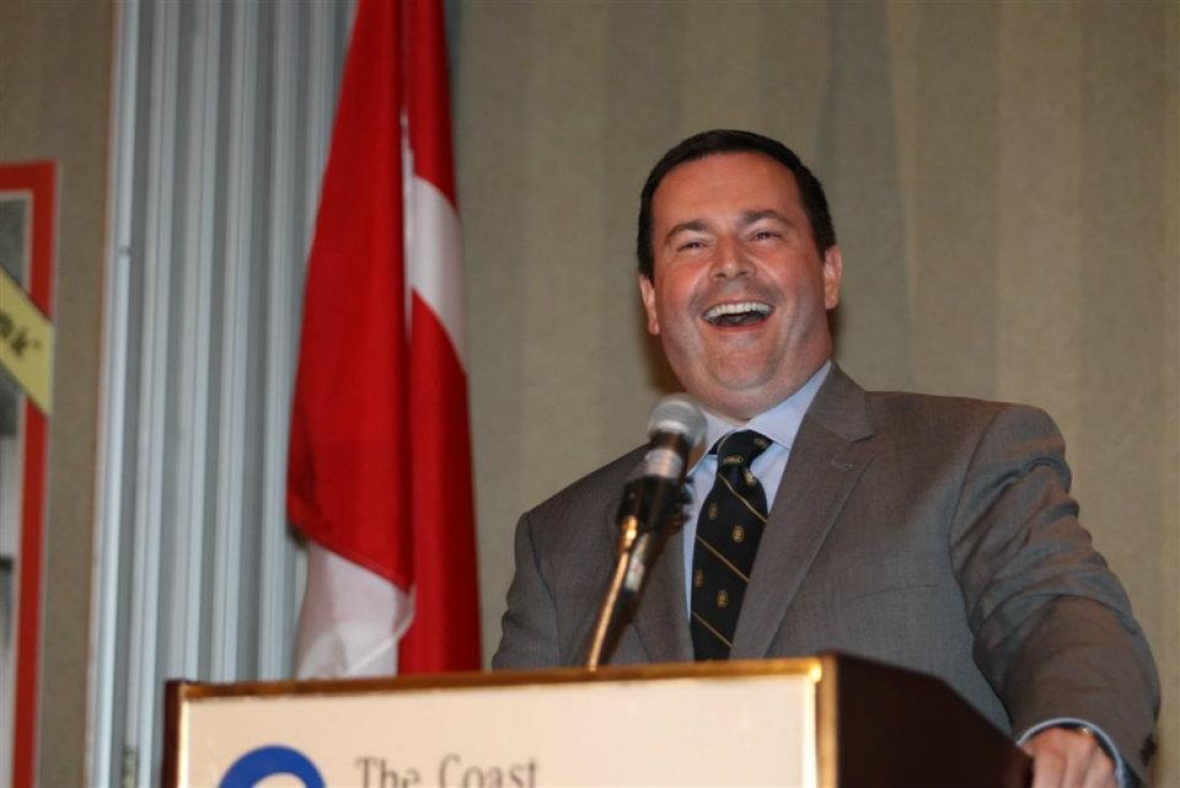 Jason Kenney, now Alberta's premier, was the federal minister for citizenship and immigration when he spoke during a reunion of Alberta Report staffers in 2011. (Tom Braid)