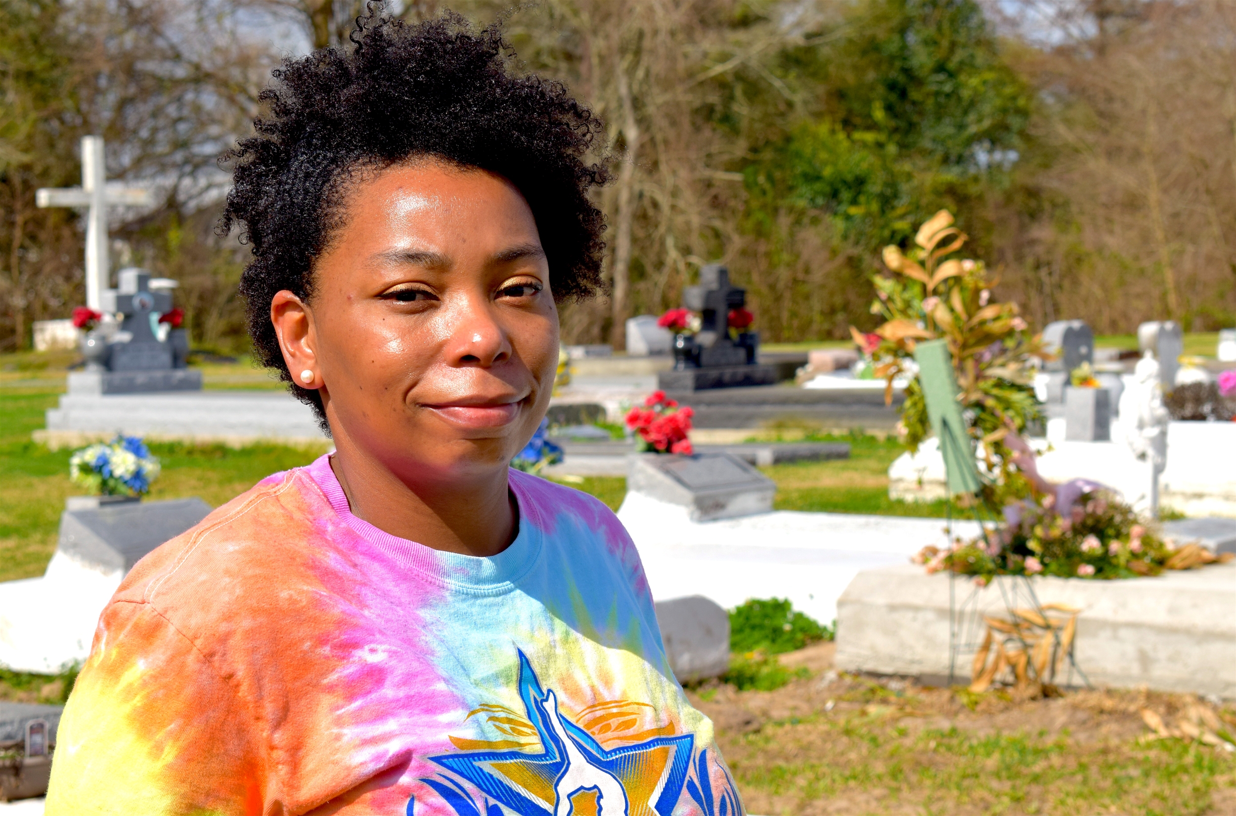 Jessica Tilson grew up and still lives in Maringouin, La., where the slaves sold by Georgetown ended up in 1838. (Ellen Mauro/CBC)