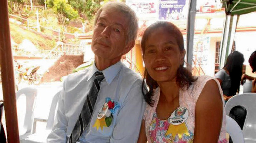 Hall and his girlfriend, Marites Flor, who was also captured by Abu Sayyaf militants. (SITG Oceanview)