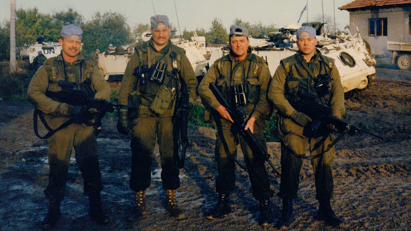 Lee Humphrey, second from left, served in the Canadian military and is now an international security consultant. (Courtesy Lee Humphrey)