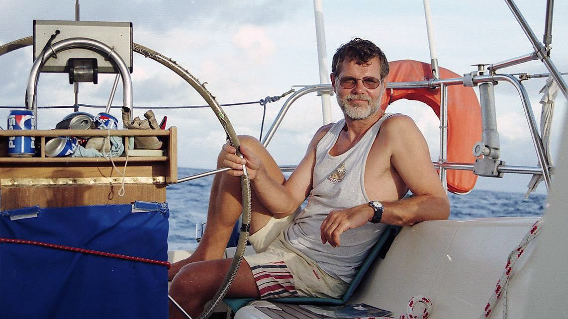 John Ridsdel on his sailboat. (Courtesy Ridsdel family)