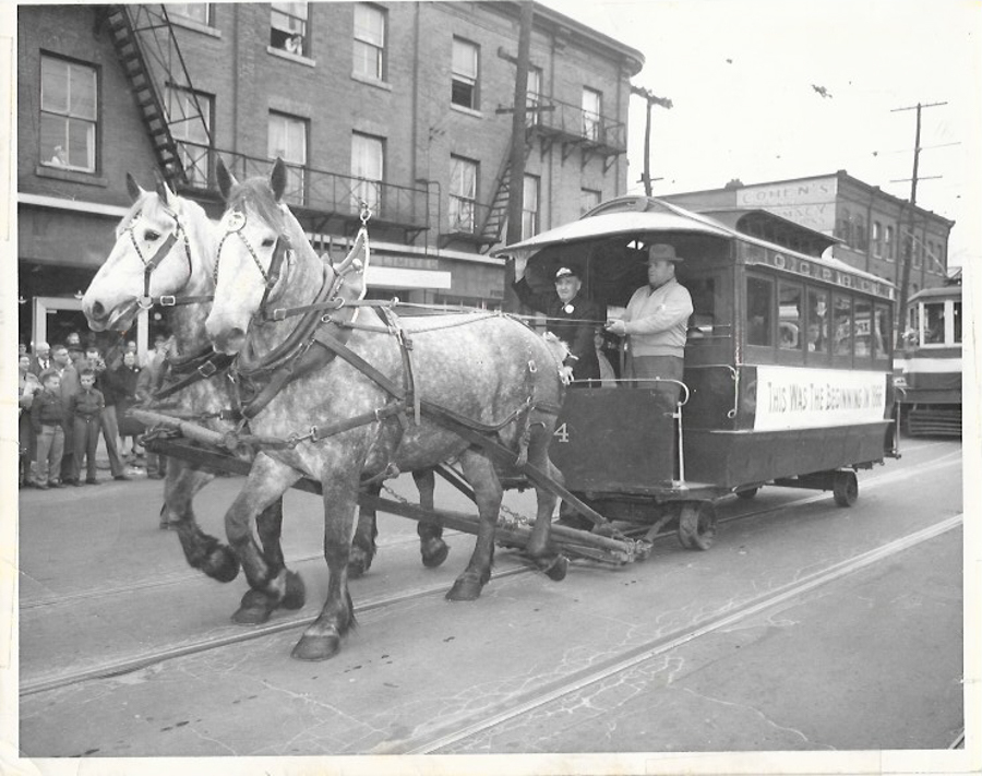 John Cundell`s father is pictured here, driving the wagon. (Submitted by Cundell family)