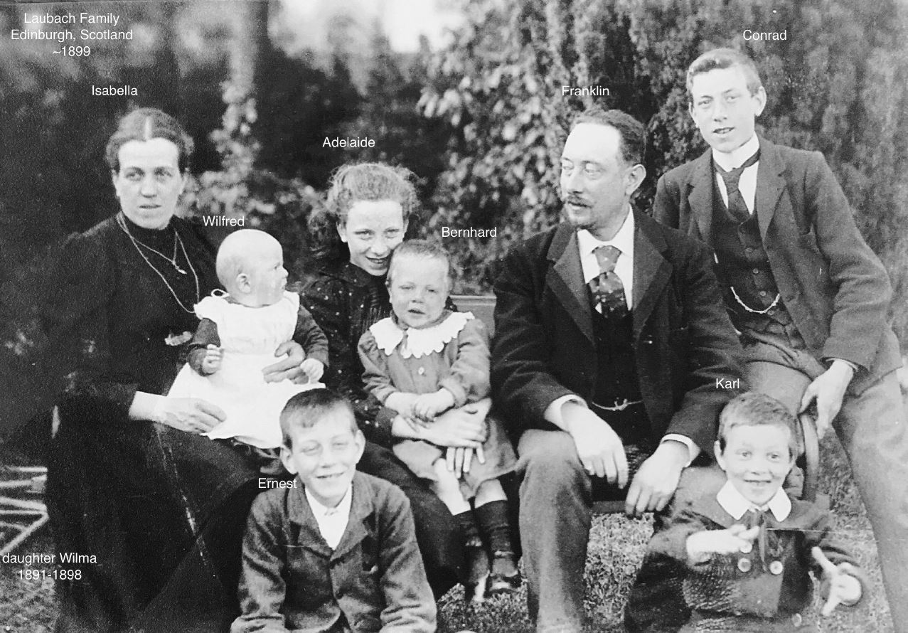 Franklin Laubach, seen here with his family, was already a prolific musician when he moved to Regina in the early 1900s. (RSO Archives)