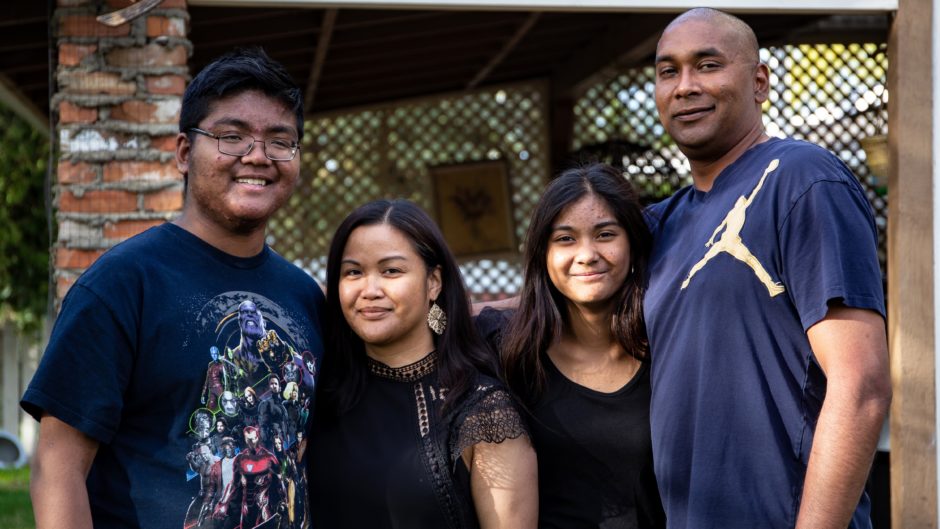 Dotimas and her family. 