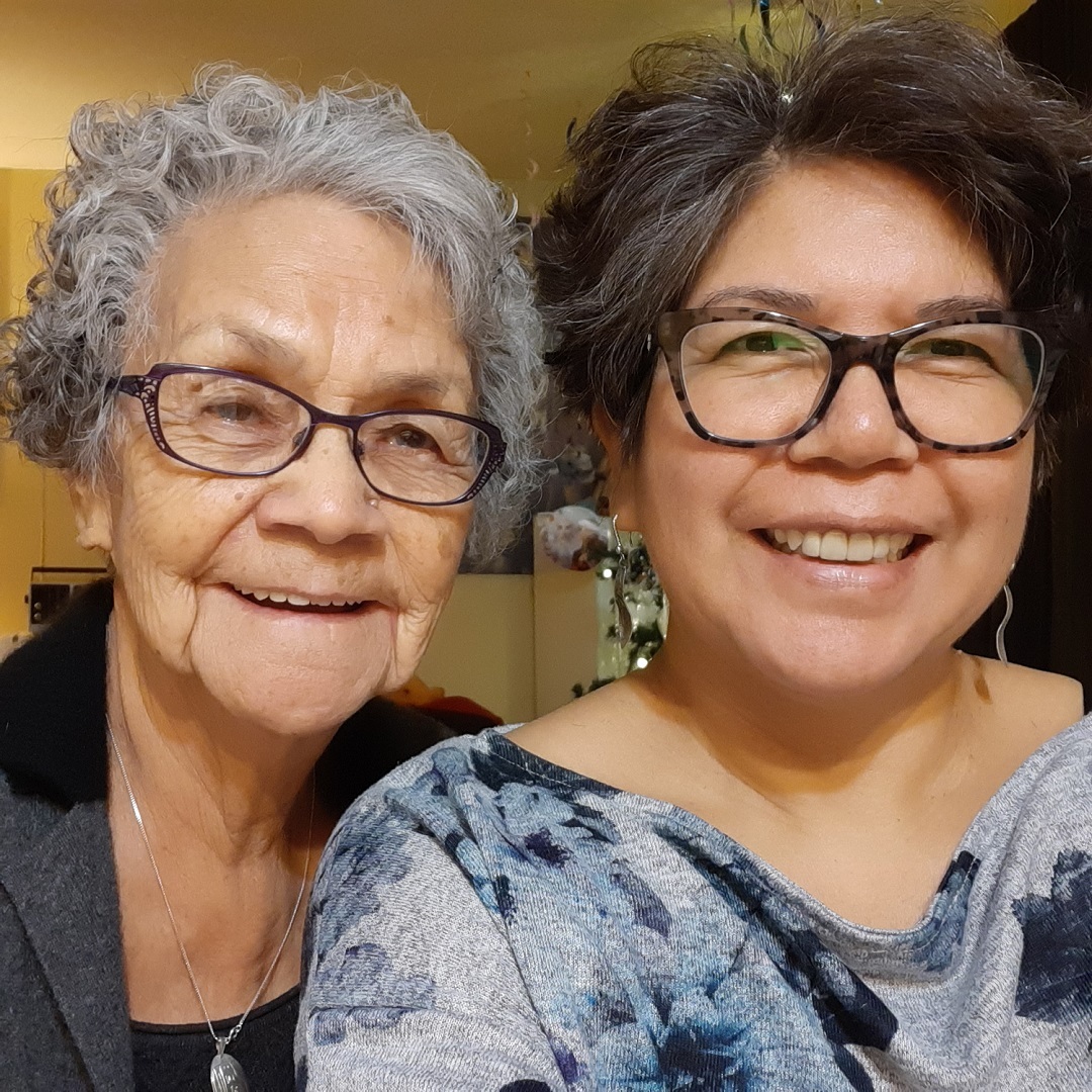 Lilly Whonnock, left, and her daughter Linda Whonnock were both diagnosed with COVID-19 and shared a hospital room during Lilly's last days. (Submitted by Linda Whonnock)