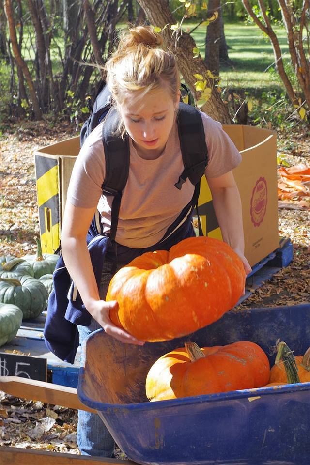 Mekayla at a pumpkin patch near Yorkton the September before she went missing. Photo: RCMP/Facebook