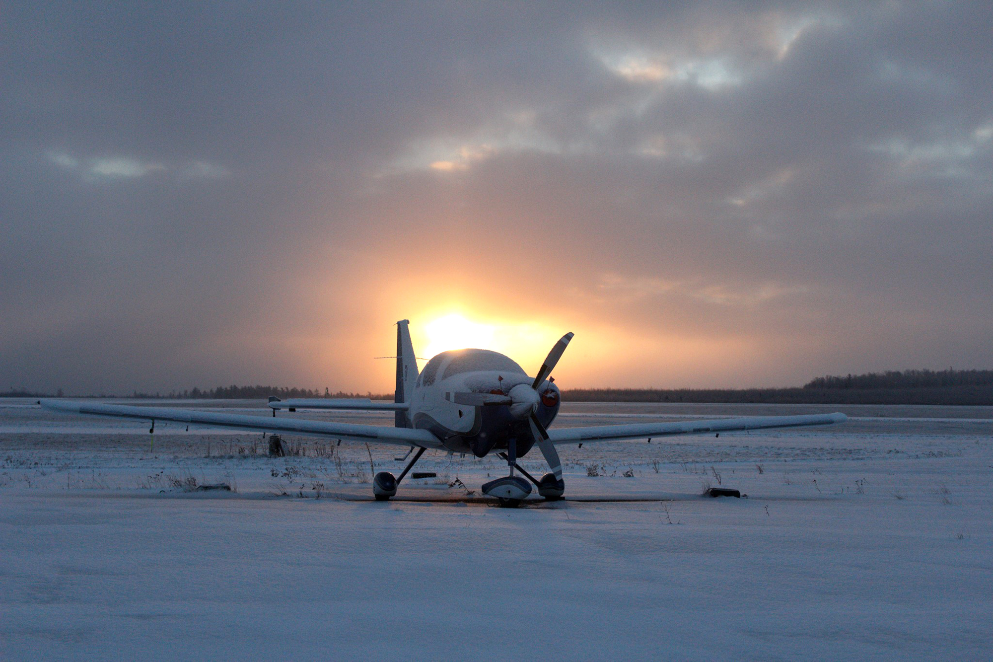 Cotten’s Cessna parked at the Truro Flying Club near Halifax. (Denyse Sibley)