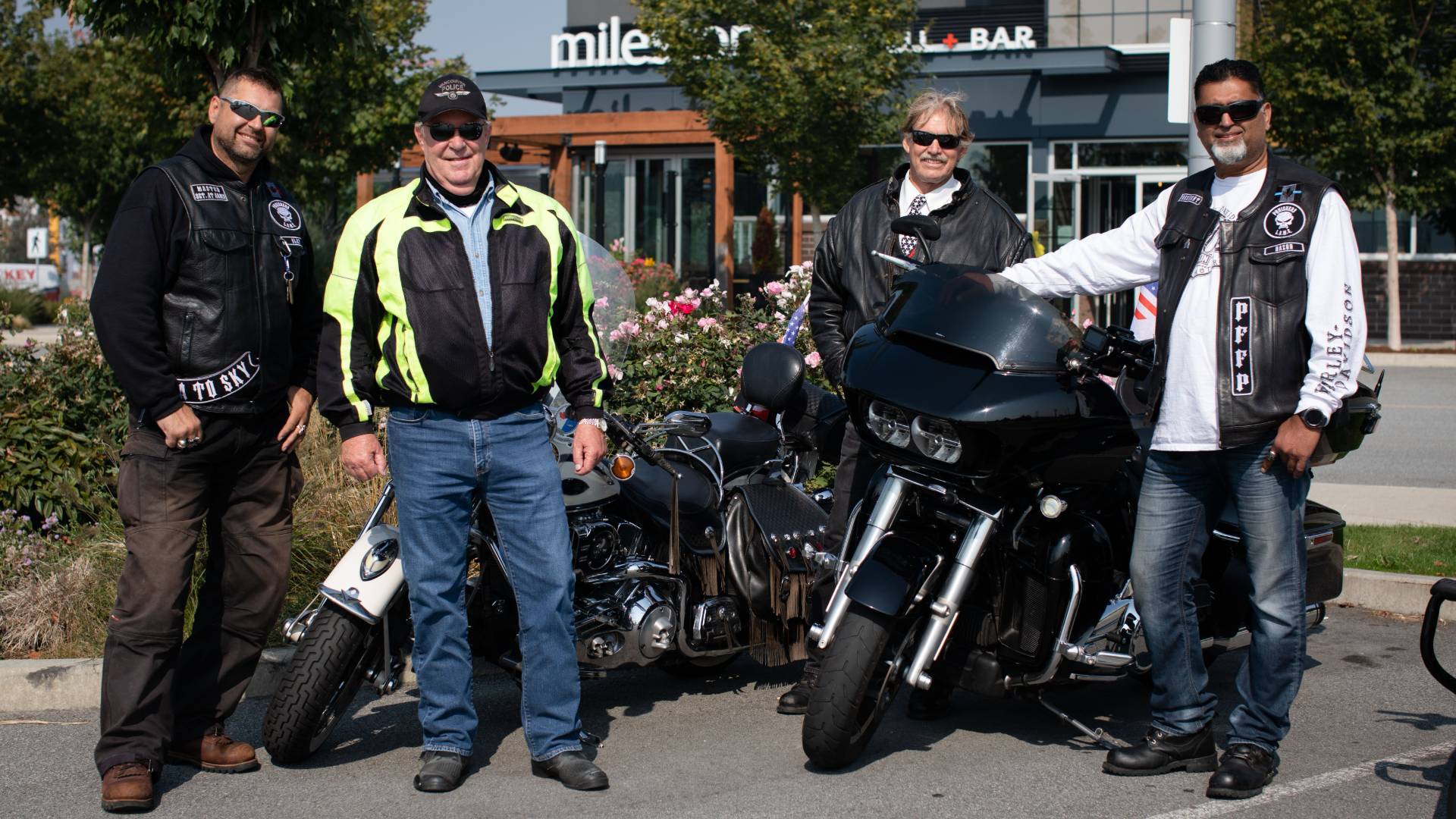 From left, Jan Hedmark, Ian Thompson, Guy Morrall, and Ray Athwal on Friday. (Maggie MacPherson/CBC)