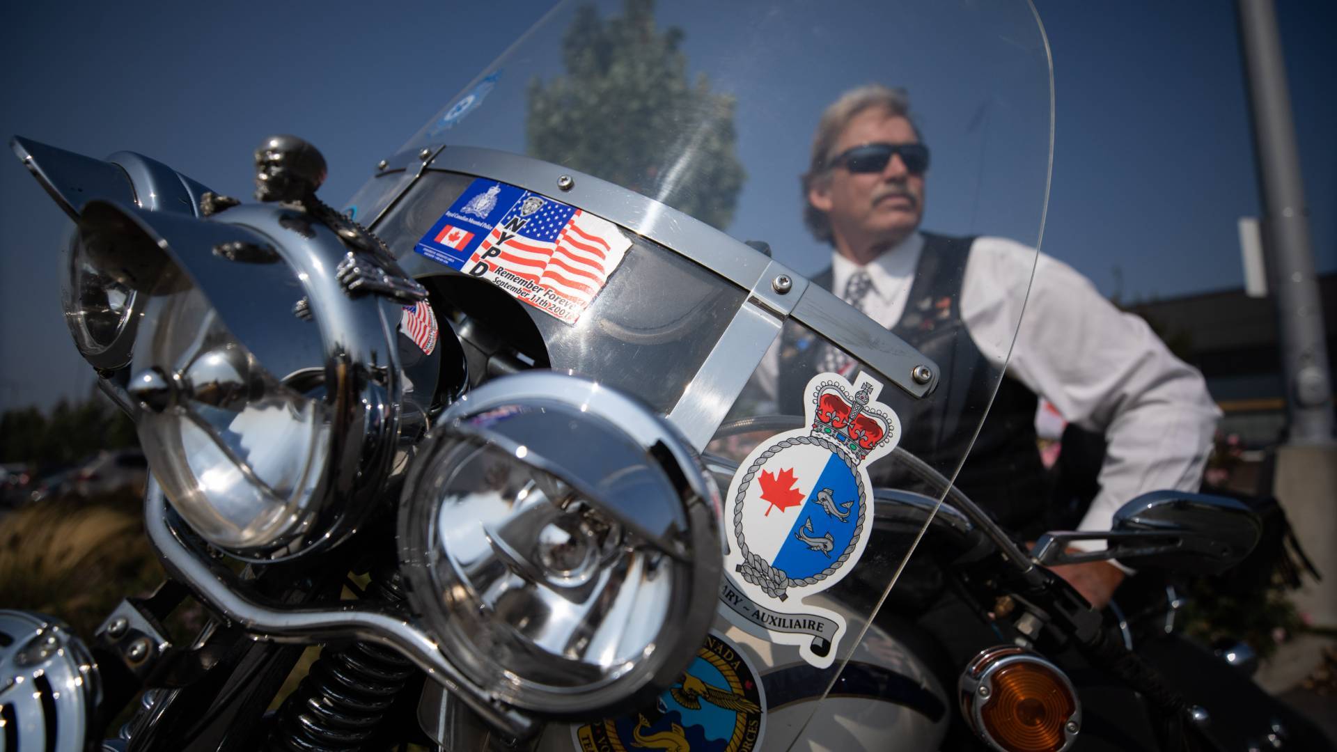 Guy Morrall is the founder of the 9/11 Memorial Ride. (Maggie MacPherson/CBC)