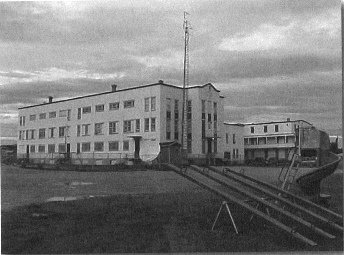 St. Anne's Indian Residential School in the 1940s. (Algoma University/Edmund Metatawabin Collection)