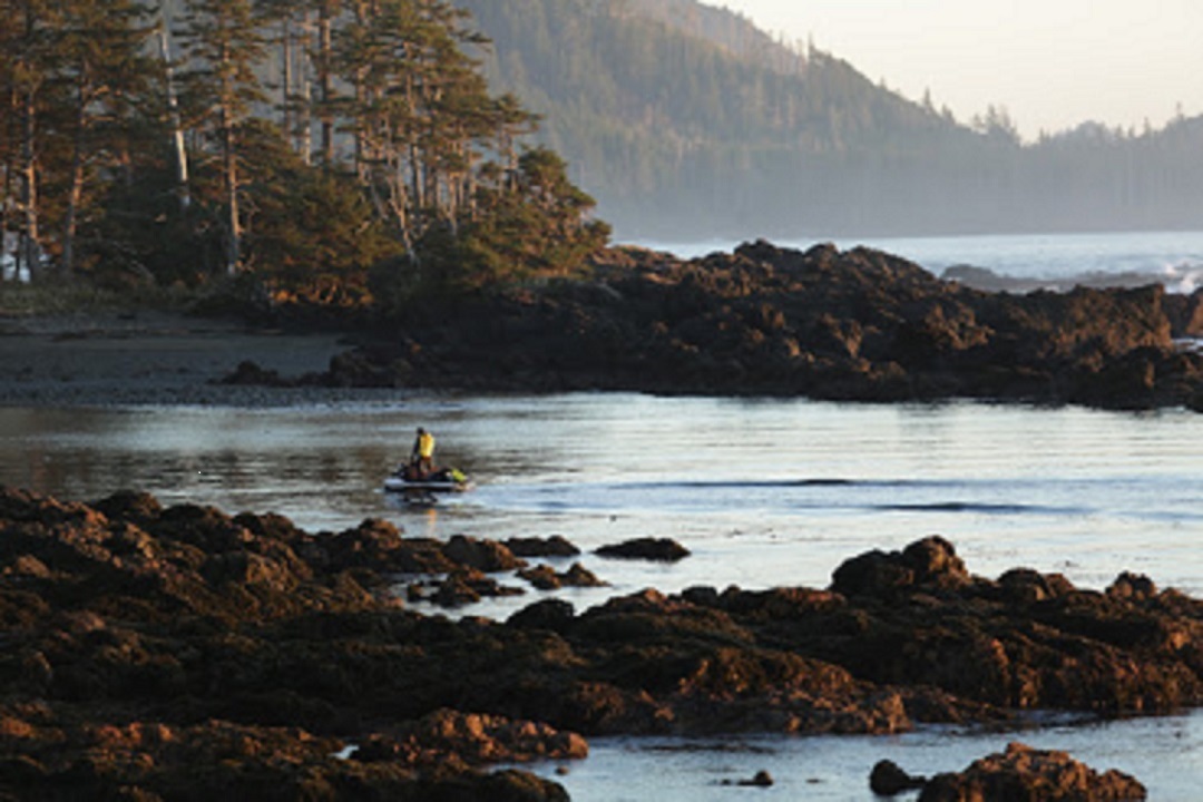 For years, Greg has made trips up and down the B.C. coastline, discovering many unsurfed breaks. (Submitted by Stuart Gillies)
