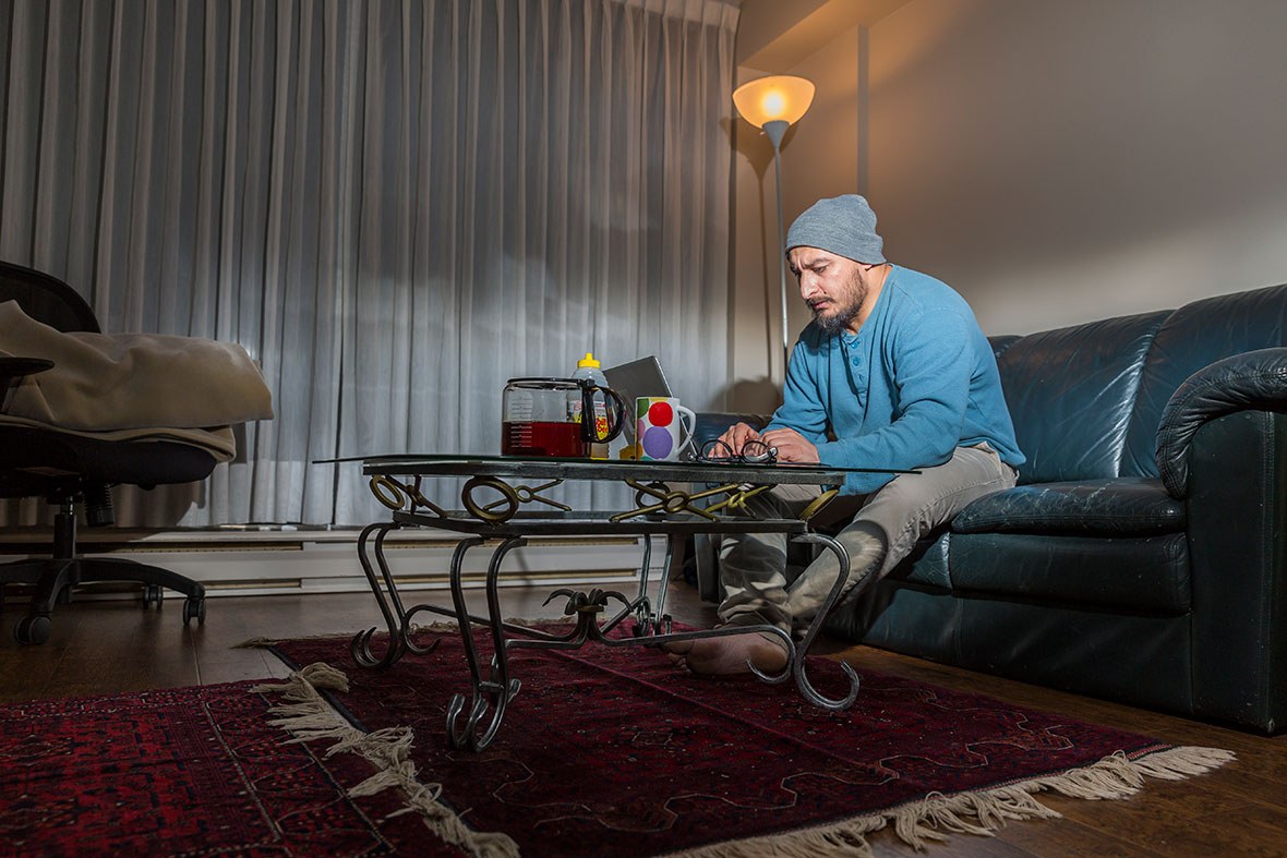 Habib Zahori at his home in Ottawa. (Marc Robichaud/CBC)