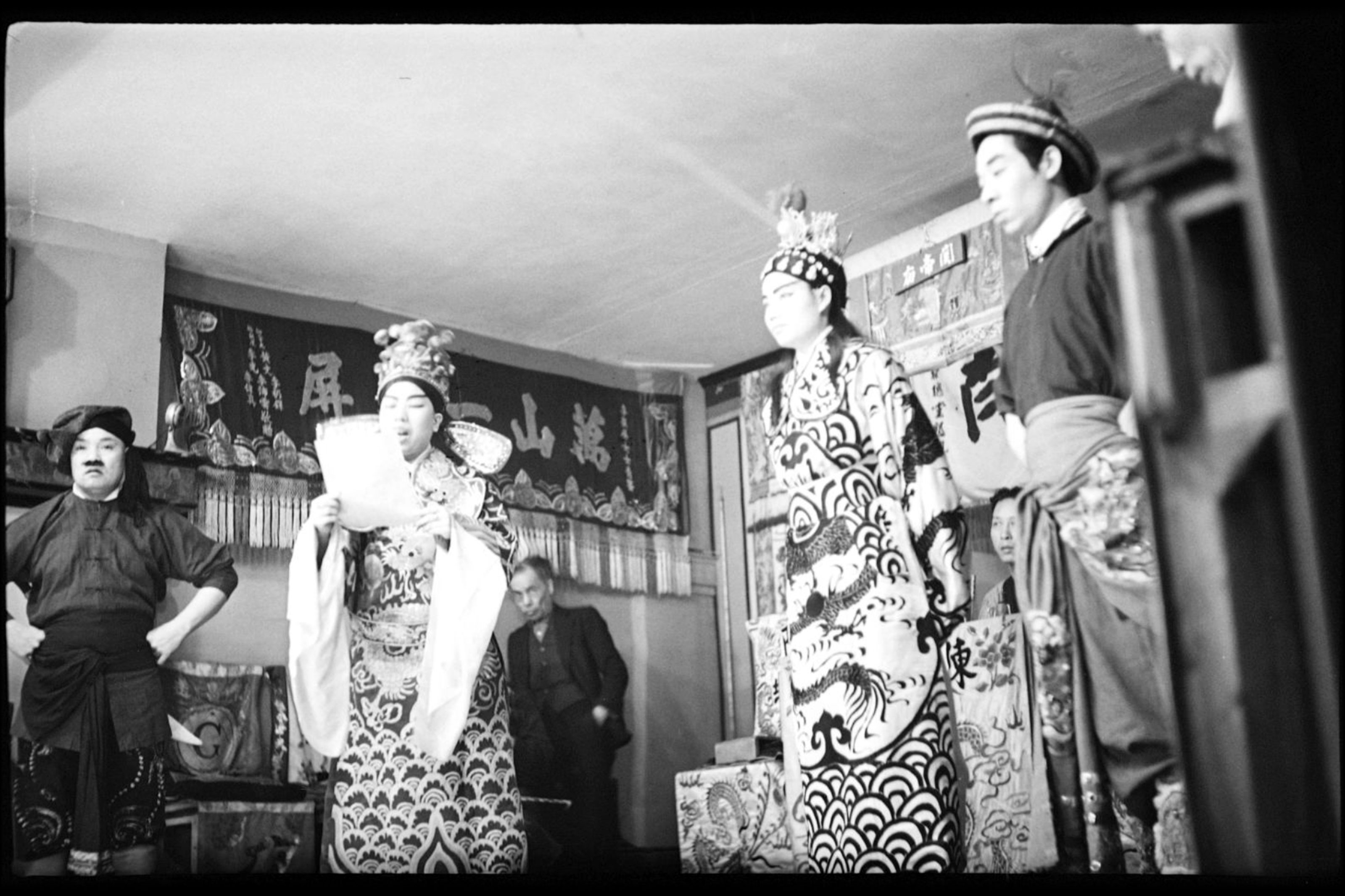 For a century, Chinatown has also served as a hub for the city’s pan-Asian artistic communities. This photo from 1940 shows a theatre production staged in the neighbourhood.